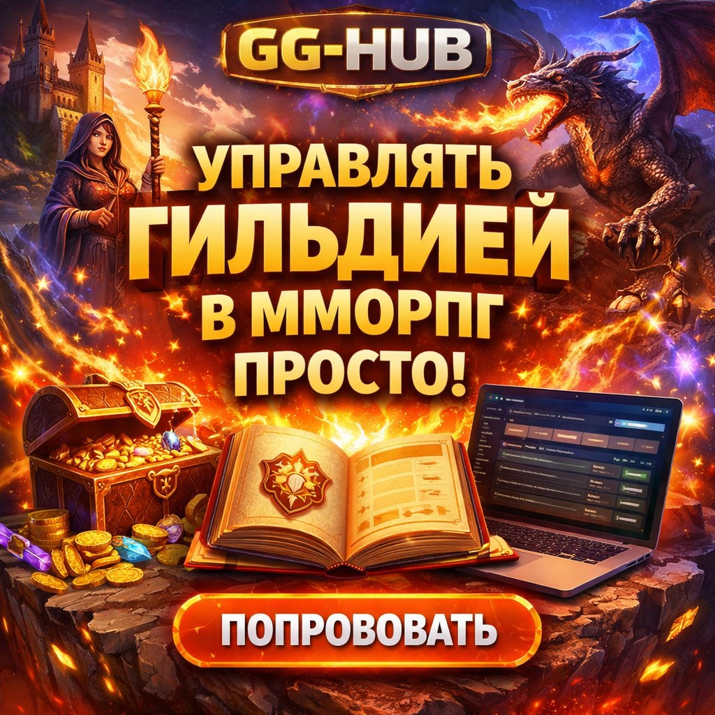 GG-HUB — управлять гильдией в MMORPG просто